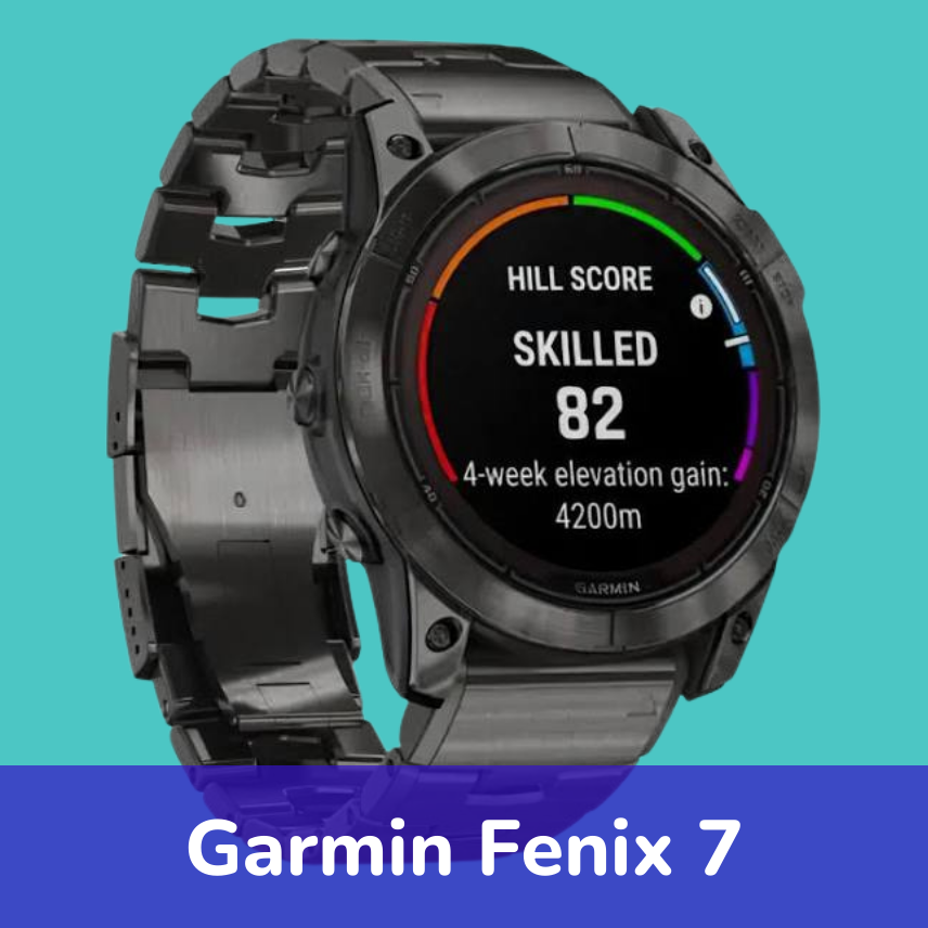 Zegarki do triathlonu Garmin Fenix 7 to wytrzymałe zegarki multisportowe z 1,3-calowym wyświetlaczem AMOLED. 