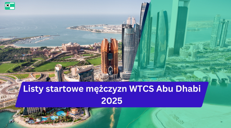 Pierwszy rzut oka na listy startowe mężczyzn WTCS Abu Dhabi 2025