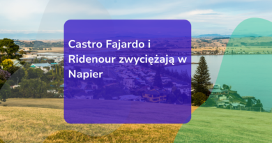 Castro Fajardo i Ridenour zwyciężają w Napier