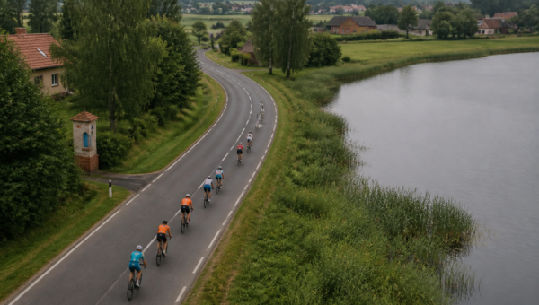 Międzynarodowe zawody triathlonu maj 2026 — ilustracja AI