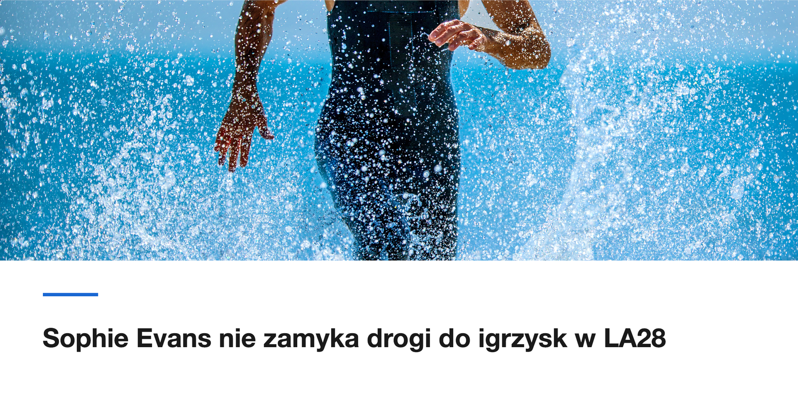 Sophie Evans nie zamyka drogi do igrzysk w LA28