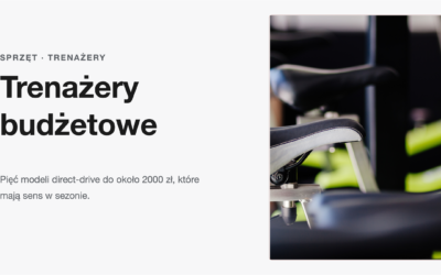Rower osadzony na trenazerze direct-drive