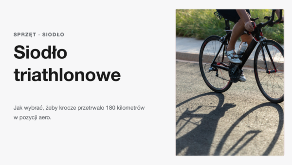 Rower szosowy z boku, widoczne siodlo i rama