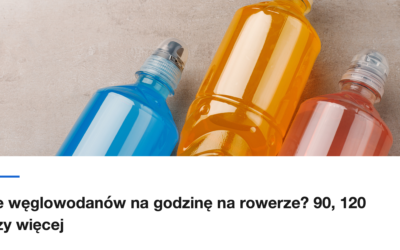 Trzy bidony z napojami izotonicznymi