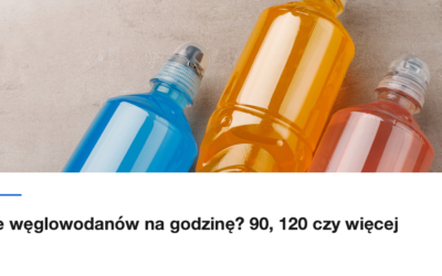 Trzy bidony z napojami izotonicznymi