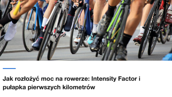 Peleton kolarski widziany z poziomu koll