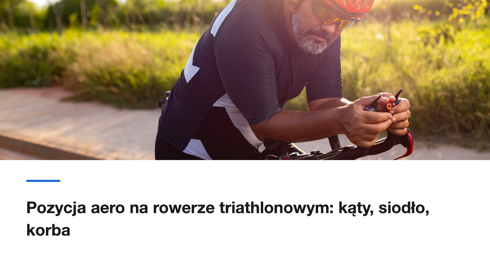 Pozycja aero na rowerze triathlonowym: kąty, siodło, korba