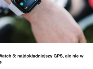 Zegarek sportowy na nadgarstku, zblizenie