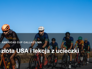 Grupa kolarzy na szosie w slonecznym dniu