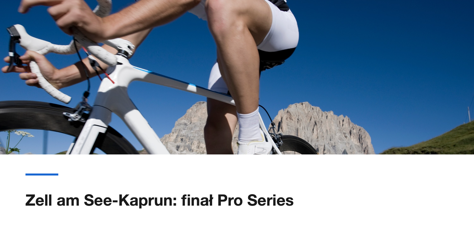 Zell am See-Kaprun: finał Pro Series przed Niceą