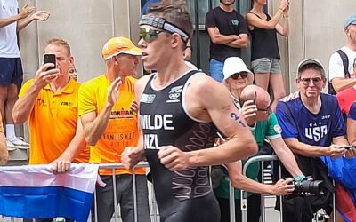 Hayden Wilde podczas biegu na igrzyskach w Paryżu 2024