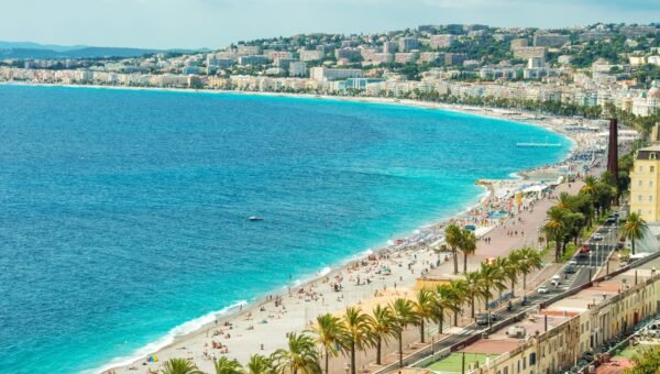 Promenade des Anglais i Zatoka Aniołów w Nicei