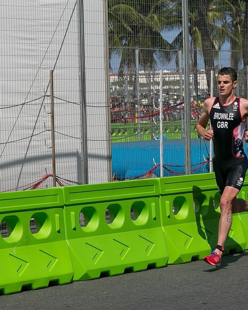 Jonny Brownlee na trasie biegowej igrzysk w Rio 2016