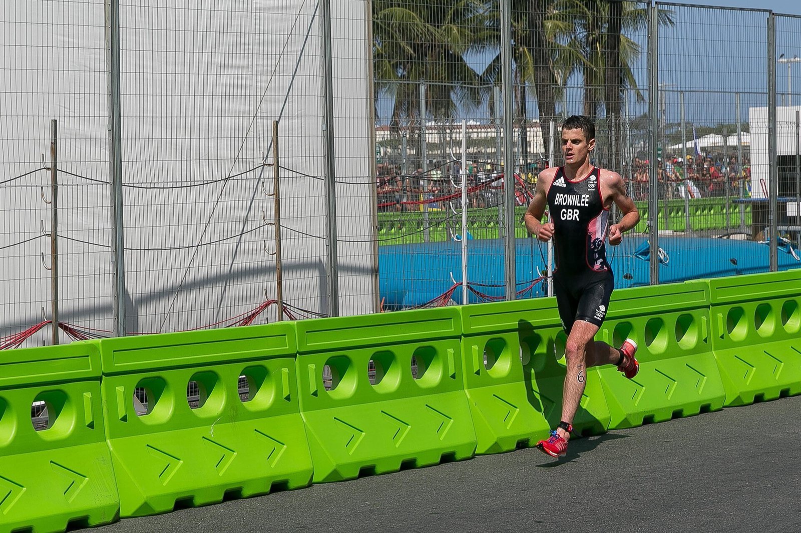 Jonny Brownlee na trasie biegowej igrzysk w Rio 2016