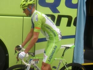 Sylwester Szmyd na trasie Tour de France