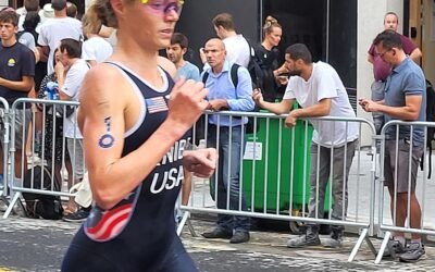 Taylor Knibb na trasie biegowej