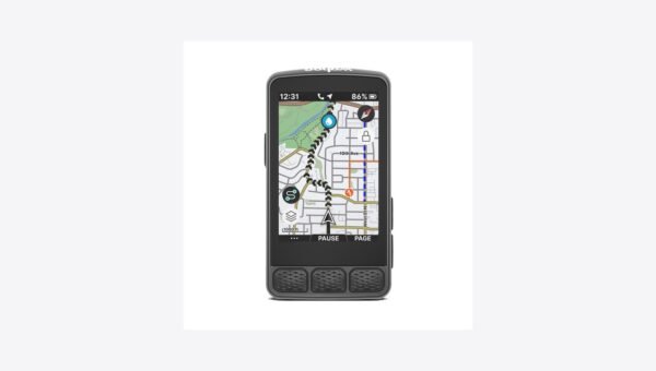 Licznik rowerowy Wahoo ELEMNT ROAM z mapą na ekranie